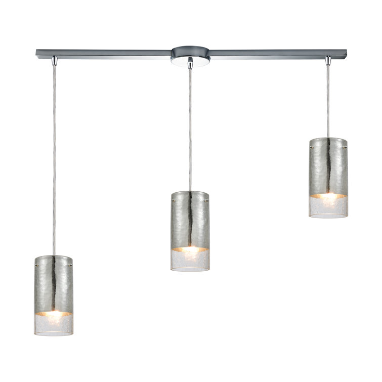 Orren Ellis Debroha 3 Light Kitchen Island Cylinder Pendant Wayfair